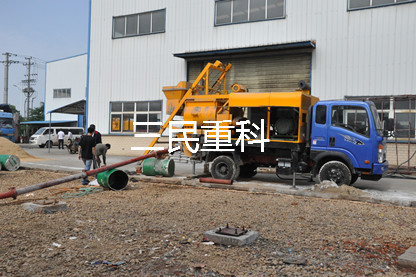 搅拌车载泵施工图