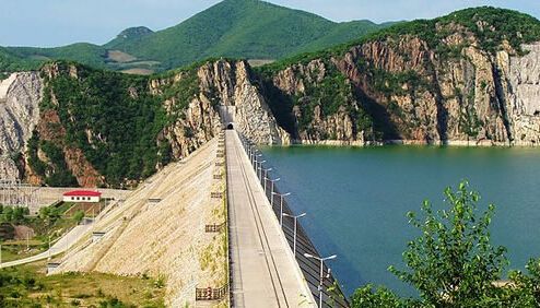 微型混凝土泵，四川土溪口水库建设施工